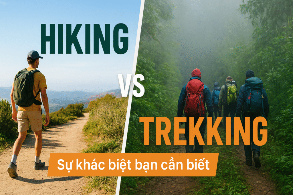 Hiking vs Trekking - Sự khác biệt giữa hiking và trekking mà bạn cần biết